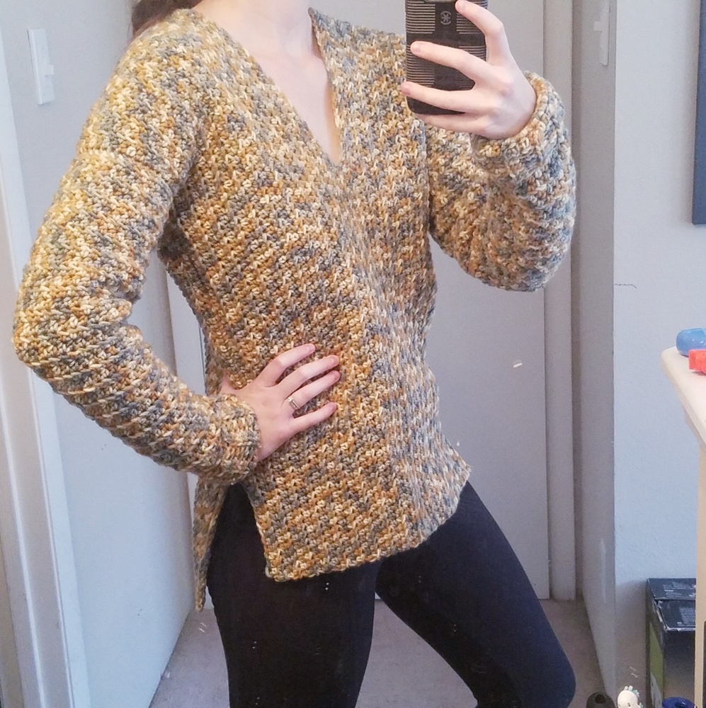 V neck sweater
